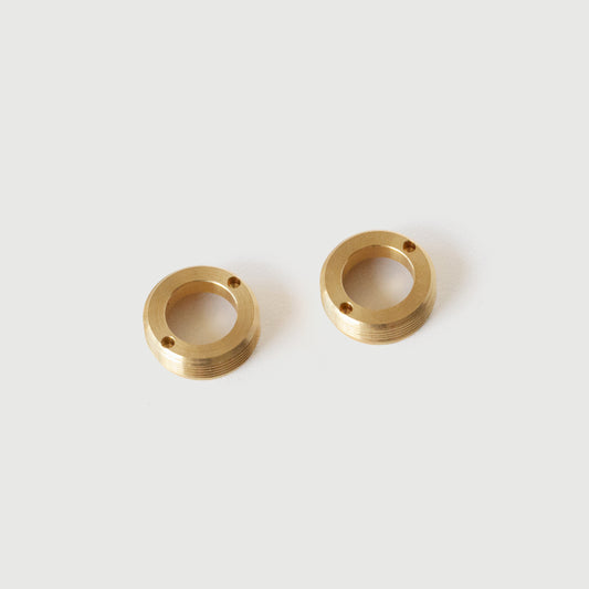 Brass Crank cap, pair