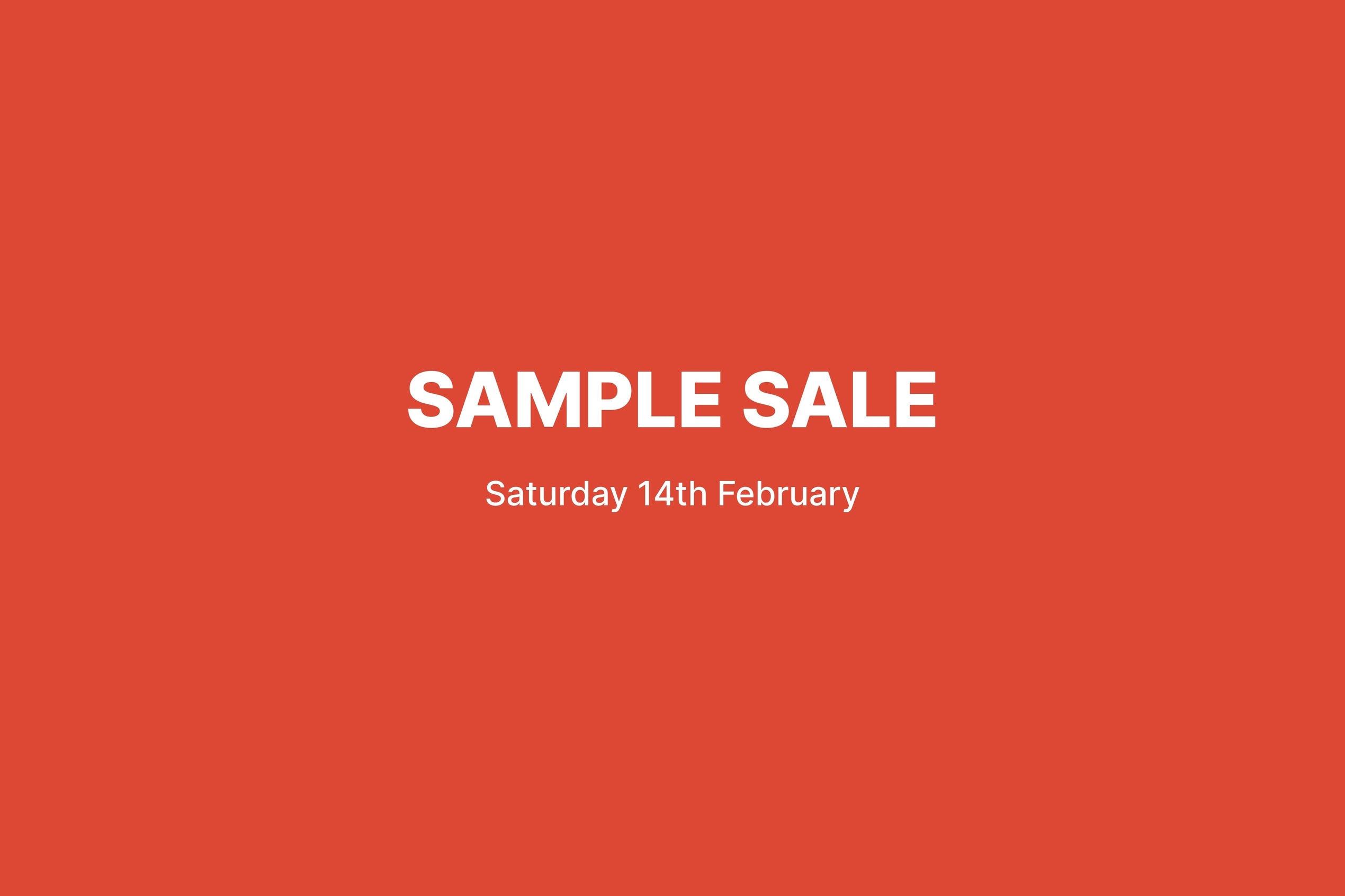 Sample Sale