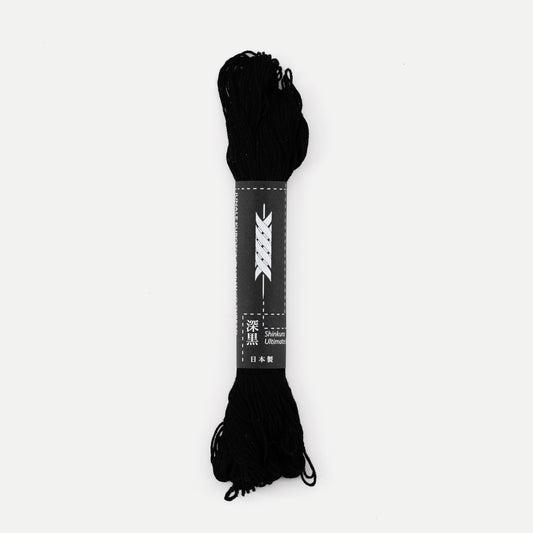Ultimate Black Sashiko Thread (Thick) 40m