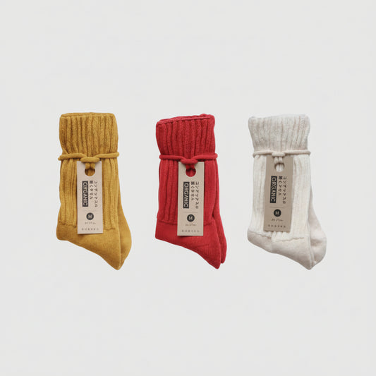 Organic Cotton Pile Socks