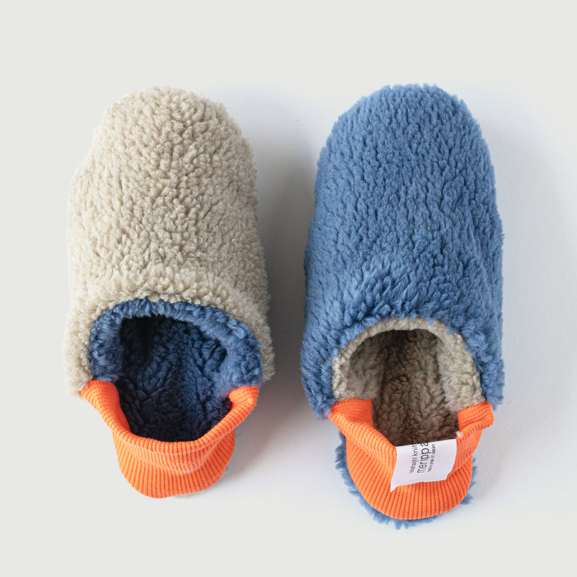 Reversible Slippers (Blue / Grey)