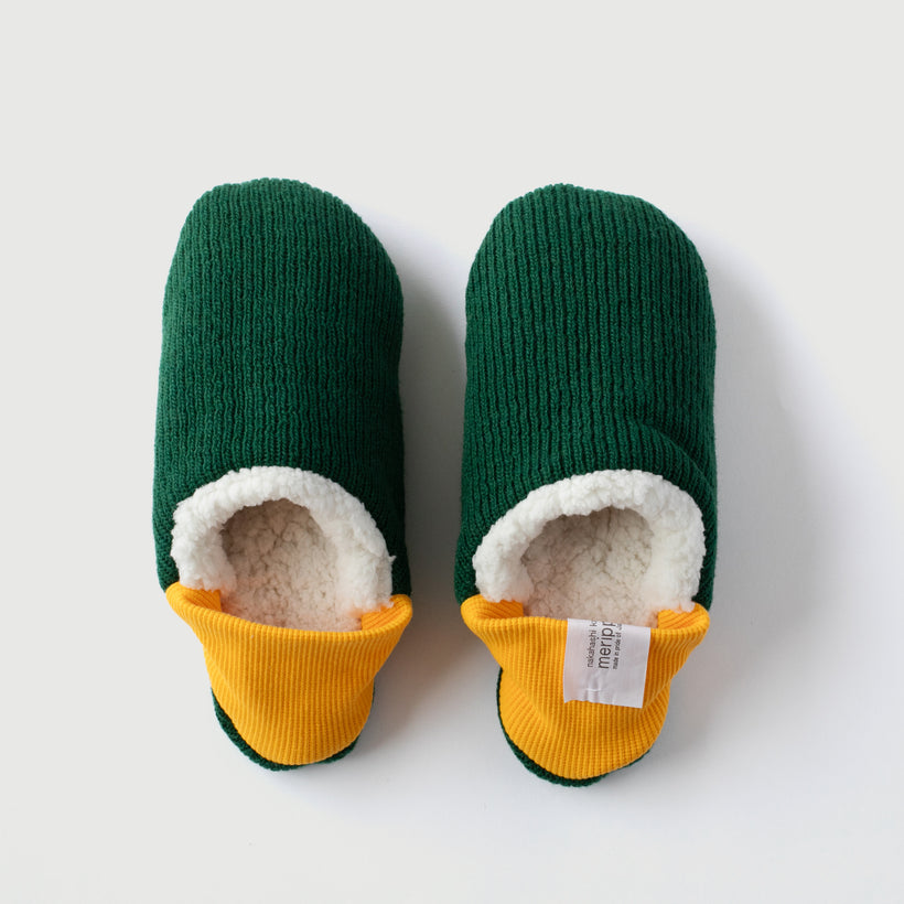 Reversible Slippers (Green x Yellow)