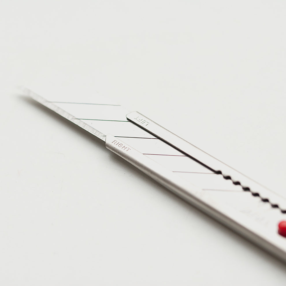 NT Cutter Knife, PRO AD TYPE 30D, Chrome / Red tokyobike London