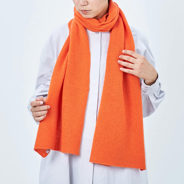 小物 YOKE / STILL JACQUARD LONG STOLE(ORANGE) Cashmere Stole – tokyobike London